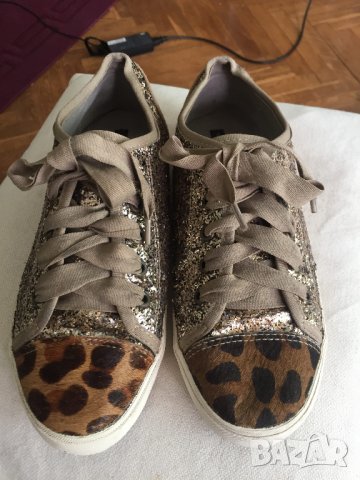 KG Kurt Geiger Lucca Leopard-Glitter Trainers