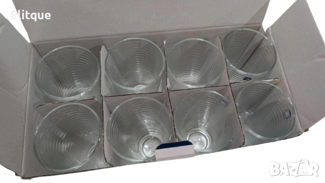 Елегантен комплект от 8 стъклени чаши Leonardo Toscana 330ml, снимка 4 - Чаши - 52744872