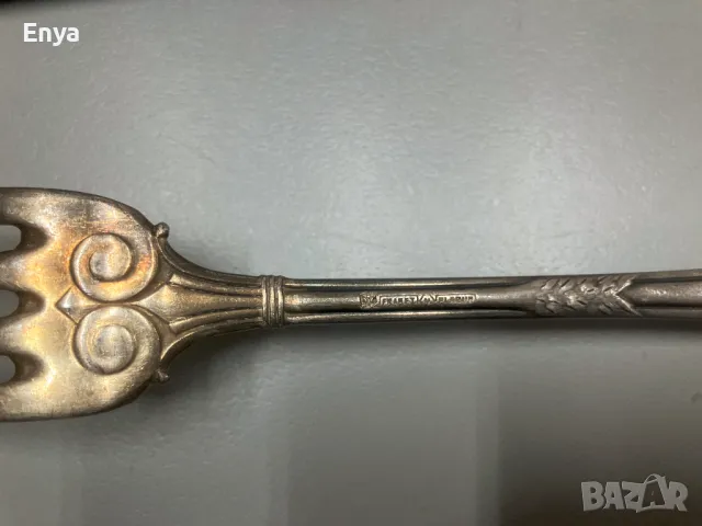 Набор от старинни ножове и вилици на J.FRAGET, снимка 9 - Антикварни и старинни предмети - 47881580