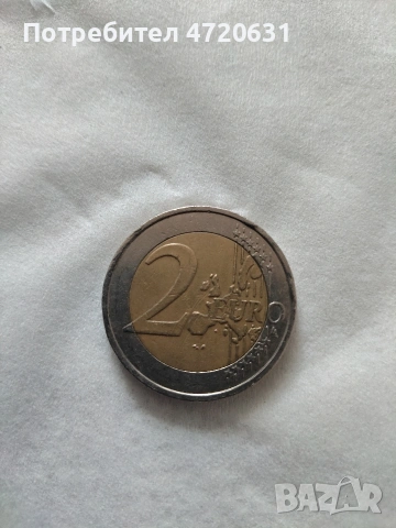 Монета от 2 Евро с изместен център 2000 година Франция 