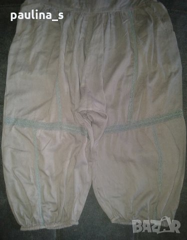 Памучни декорирани потурки "Cream" , снимка 2 - Къси панталони и бермуди - 26332258