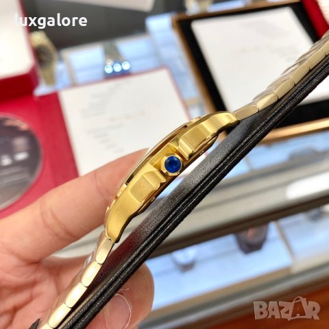 Мъжки часовник Cartier Santos de Cartier Gold с автоматичен механизъм, снимка 8 - Мъжки - 43515507