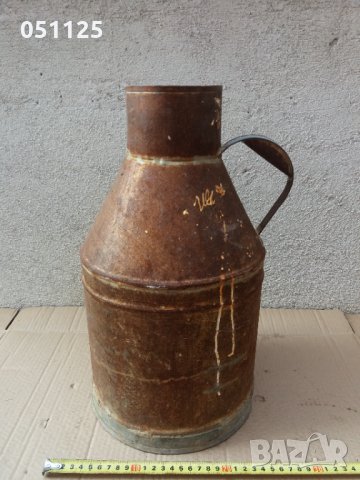 стар гюм за мляко - метален - 8 литра , снимка 4 - Антикварни и старинни предмети - 34996326