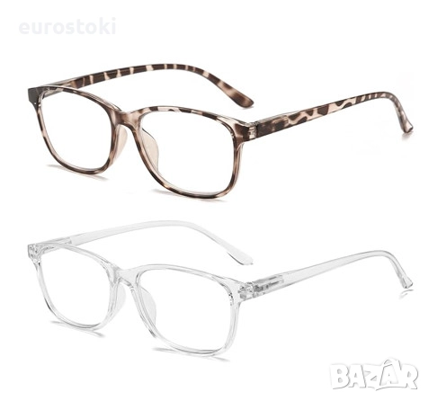 Комплект от 2 чифта диоптрични очила за четене AJYADO с калъфи, очила за четене с диоптри за жени , снимка 6 - Слънчеви и диоптрични очила - 51672688