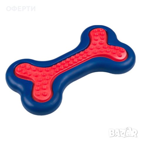  Играчка за кучета Bone Blue Red 6.5x12cm, снимка 1 - Други стоки за животни - 43955258