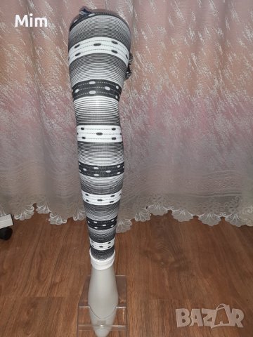 М/L 60 ден Черно бял клин на фигури , снимка 3 - Бельо - 43153855