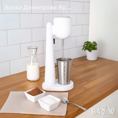 Стоящ фрапе миксер Muhler FMX-277S, 100W, Метална чаша, снимка 2 - Миксери - 51021095