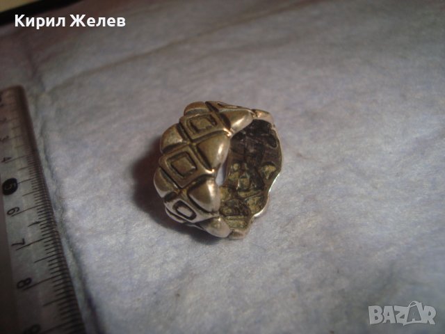 ОРНАМЕНТИРАН СРЕБЪРЕН МОДЕН АРТ ПРЪСТЕН SEZGIN СРЕБРО 925 МАРКОВ СЕЗГИН 32593, снимка 7 - Пръстени - 38381594