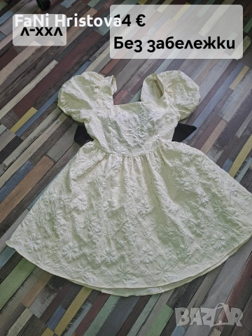 Дамска кукленска рокля с панделка, снимка 2 - Рокли - 53453909