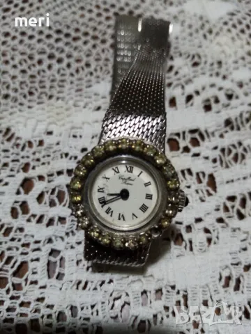 Сребърен часовник+коментар, снимка 2 - Дамски - 48854854