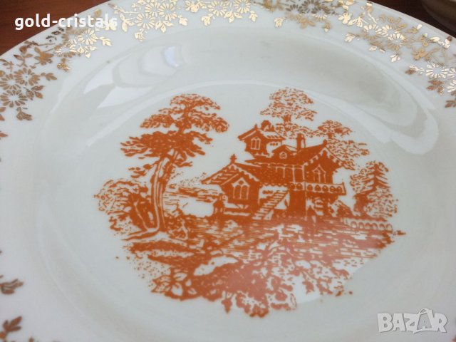 Стар български порцелан чинии, снимка 5 - Антикварни и старинни предмети - 33281698