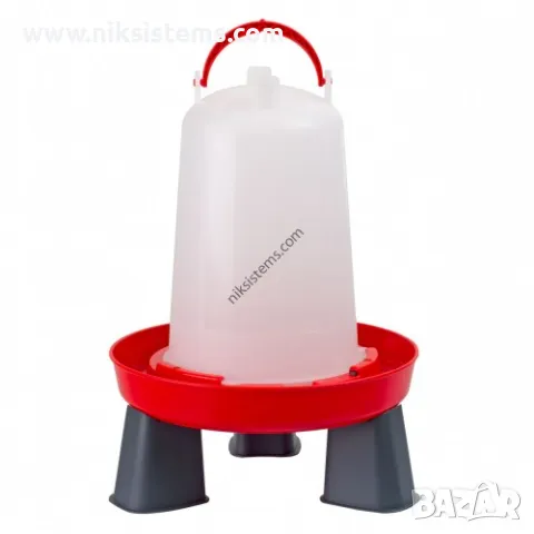 Поилки за Птици Вакуумни с Дръжка и Крачета 6 литра ECO - Арт. №: 11568, снимка 2 - Кокошки и пуйки - 47358014