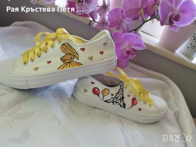 Ръчно рисувани кецове, маратонки по Ваша идея, снимка 16 - Маратонки - 18440516