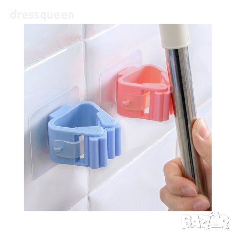 1712 Закачалка за стена, държач за моп, метли и др., снимка 2 - Закачалки - 44129934