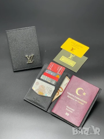 портмонета от естествена кожа в кутия louis vuitton , снимка 13 - Портфейли, портмонета - 51404368