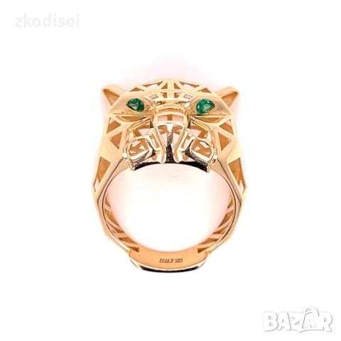 Златен дамски пръстен Cartier 6,78гр. размер:55 14кр. проба:585 модел:34442-3, снимка 1