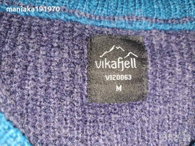 Vikafjell (М) дебел вълнен пуловер за лов риболов 100% Wool , снимка 9 - Пуловери - 43959051
