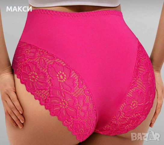 Макси луксозни секси силно еластични и меки бикини с красива дантела в люляково, черно, бананово роз, снимка 4 - Бельо - 51197906