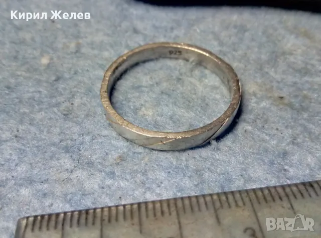 СТИЛНА ЕЛЕГАНТНА СРЕБЪРНА ХАЛКА ПРЪСТЕН СРЕБРО 925 ФИНА РЪЧНА ИЗРАБОТКА 48565
