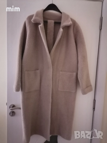 Кашмирено палто бежово