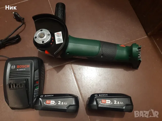 Ъглошлайф и батерии Бош 18v, снимка 3 - Други инструменти - 50391224