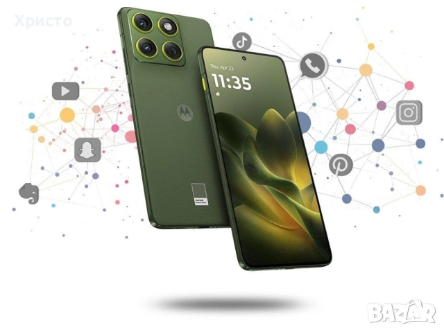 НОВ!!! Motorola edge 70, 12GB RAM, 512 GB, PANTONE Lily Pad 