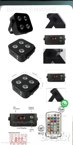 Лед Мини Прожектори , снимка 2 - Прожектори - 47456599