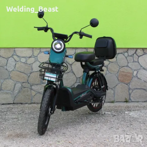 Електрическо колело-мотопед MaxMotors EBZ 20 1200W/60V/20Ah - GREEN, снимка 2 - Мотоциклети и мототехника - 50016848
