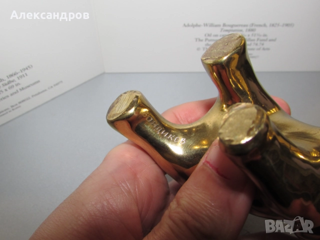 Бронзов Слон и бронзово куче, снимка 5 - Други ценни предмети - 52848651