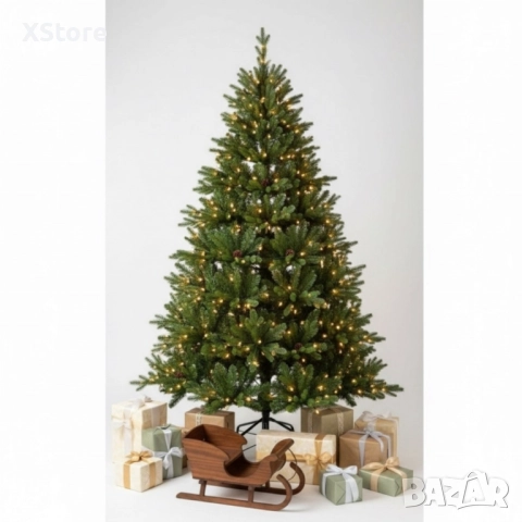 Красива Коледна елха с естествено излъчване, снимка 8 - Декорация за дома - 52224879