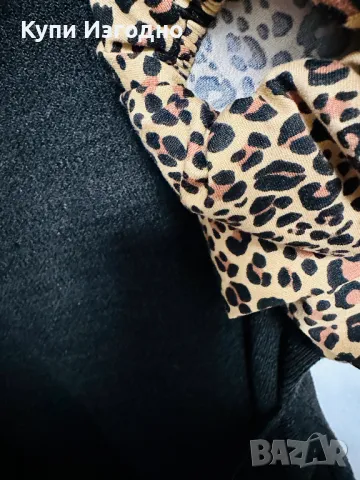 Сет от 3 оригинални маркови дрехи, къса рокля с дълъг ръкав и блузи пуловери размер 38 S-M, снимка 5 - Блузи с дълъг ръкав и пуловери - 48511556