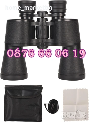 Бинокъл 20x50, бинокъл за къмпинг, лов и риболов, снимка 4 - Екипировка - 50577705