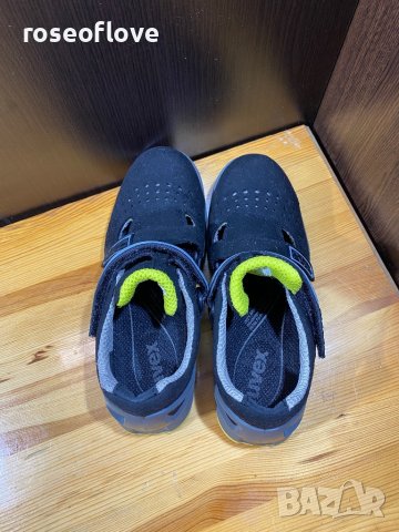 UVEX работни олекотени немски обувки ниско изрязани, предпазни обувки черно и жълто, снимка 6 - Други - 40679995