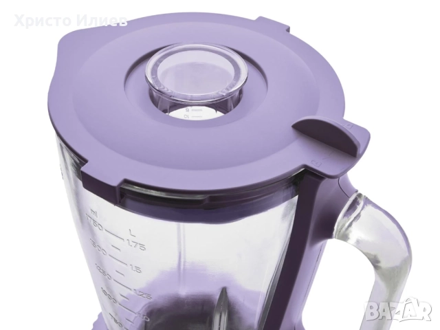 Блендер 600W Лилав стъклена кана, снимка 5 - Блендери - 52304375