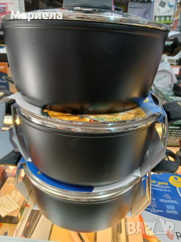 Russel Hobbss 24sm Noir Gold тенджера за индукционни котлони 24см, снимка 3 - Съдове за готвене - 50791425