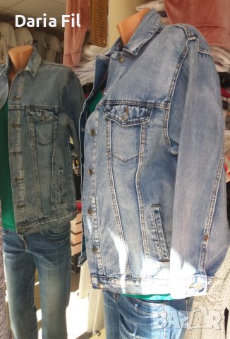 Удължено дънково яке, снимка 3 - Якета - 40380072