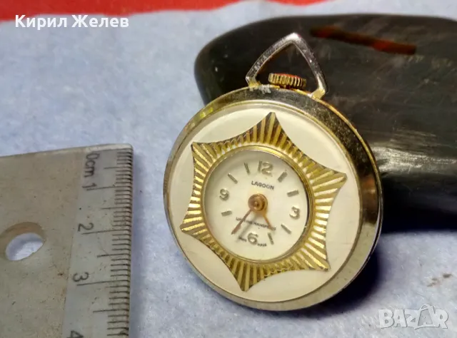 LAGOON LIFETIME MAINSPRING SWISS MADE Стар ОРНАМЕНТИРАН ЛУКСОЗЕН ПОЗЛАТЕН ДЖОБЕН ЧАСОВНИК 50130