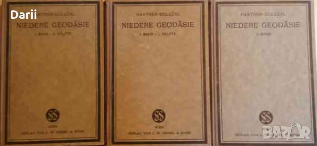 Hand- und Lehrbuch der niederen Geodäsie. Band I, 1. und 2.Hälfte, Band II- Eduard Dolezal