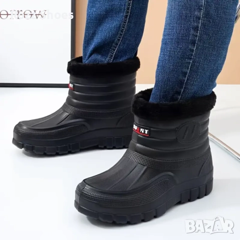 Много леки гумирани топли боти код 2510, снимка 4 - Мъжки боти - 52131985