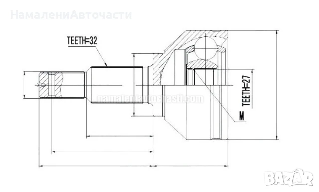 Предно външно каре 392111AA0A NPZNS055 Nissan
