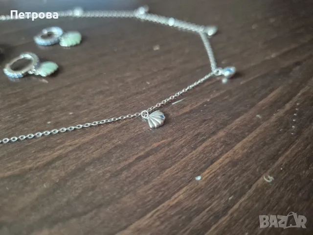 Нежен сребърен комплект , снимка 3 - Бижутерийни комплекти - 48649927