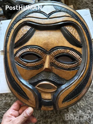 Африканска маска, снимка 2 - Антикварни и старинни предмети - 47811636