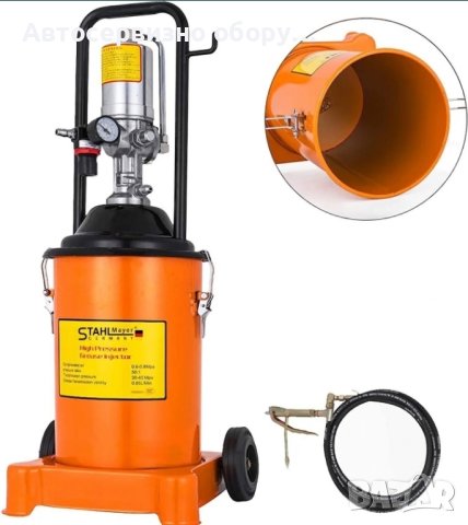 Пневматична мобилна помпа за гресиране 12л.