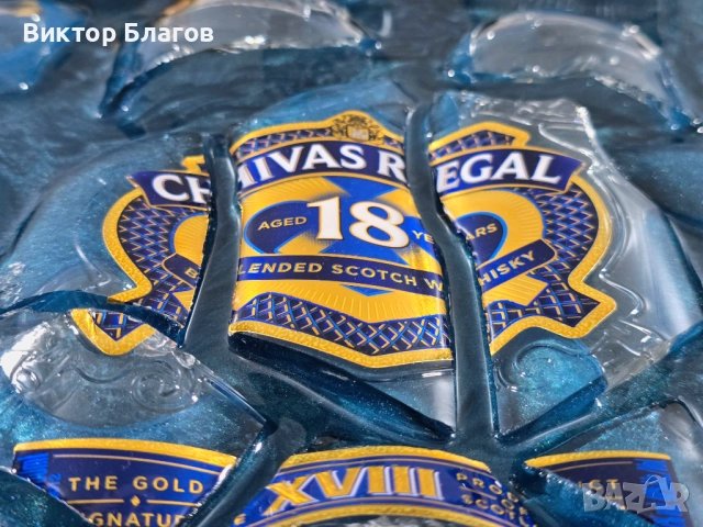 3D картина с натрошена бутилка Chivas Regal 18 , снимка 3 - Картини - 52937867