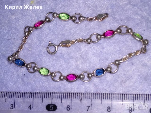 СКЪПОЦЕННА ПОСРЕБРЕНА ФИНА ФЕШЪН ГРИВНА от БЛАГОРОДНА СТОМАНА с ПЕЧАТ 925 и ФАСЕТИРАНИ КАМЪНИ 36151, снимка 9 - Гривни - 39521558