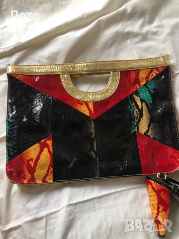 Змийски сандали и чанта, снимка 2 - Сандали - 28739387