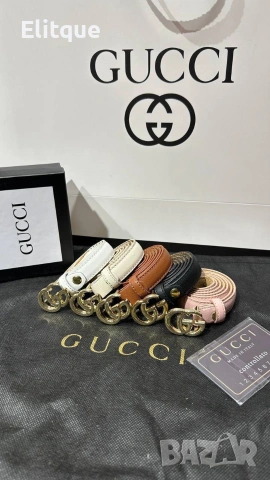 колани от естествена кожа в кутия Gucci , снимка 6 - Колани - 53428238