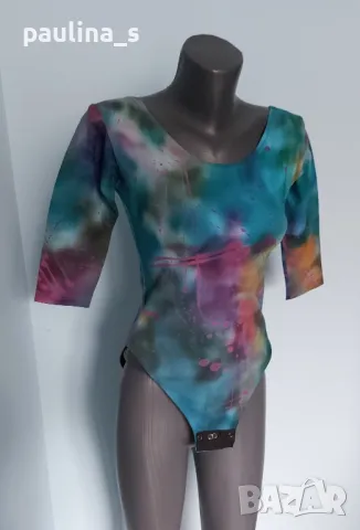 Два броя / Цветно и черно боди, българско производство / универсален размер , снимка 4 - Блузи с дълъг ръкав и пуловери - 48666388