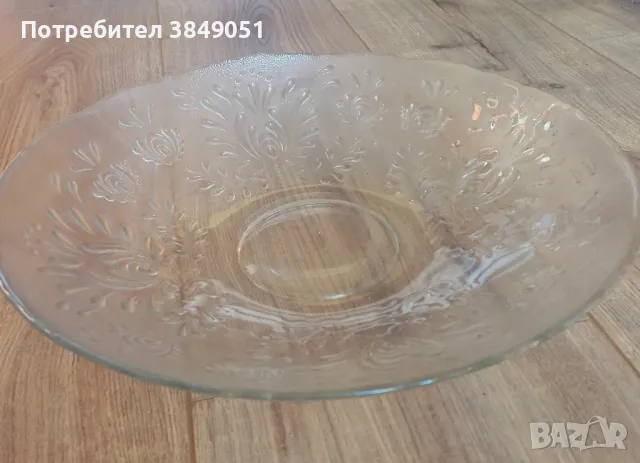 Фруктиера от оловен кристал., снимка 4 - Антикварни и старинни предмети - 48376547