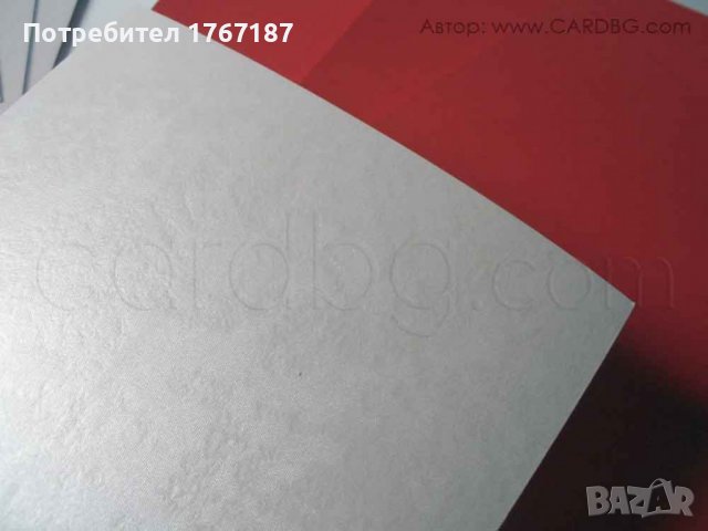 Картон мукава 10 броя двулицев червен и бял, снимка 2 - Други - 37912381